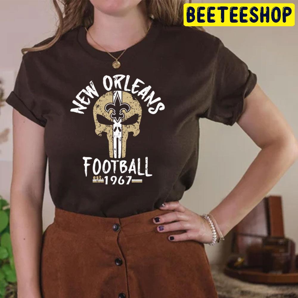 Skull Art New Orleans Saints Football Est 1967 Trending Unisex T-Shirt Skull Art New Orleans Saints Football Est 1967 Trending Unisex T-Shirt