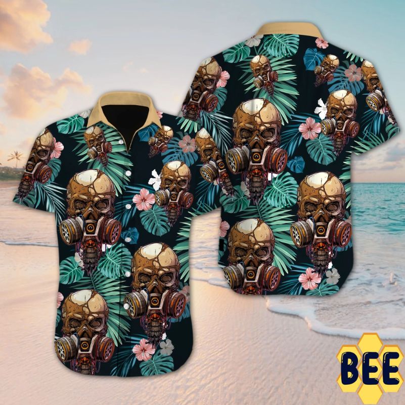 Skull Flower Trending Hawaiian Shirt Skull Flower Trending Hawaiian Shirt