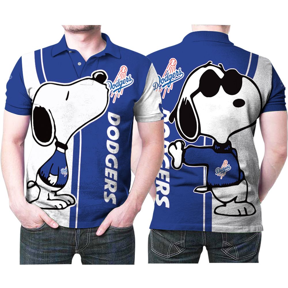 Snoopy Kiss Los Angeles Dodgerslogo 3D All Over Print Polo Shirt Snoopy Kiss Los Angeles Dodgerslogo 3D All Over Print Polo Shirt