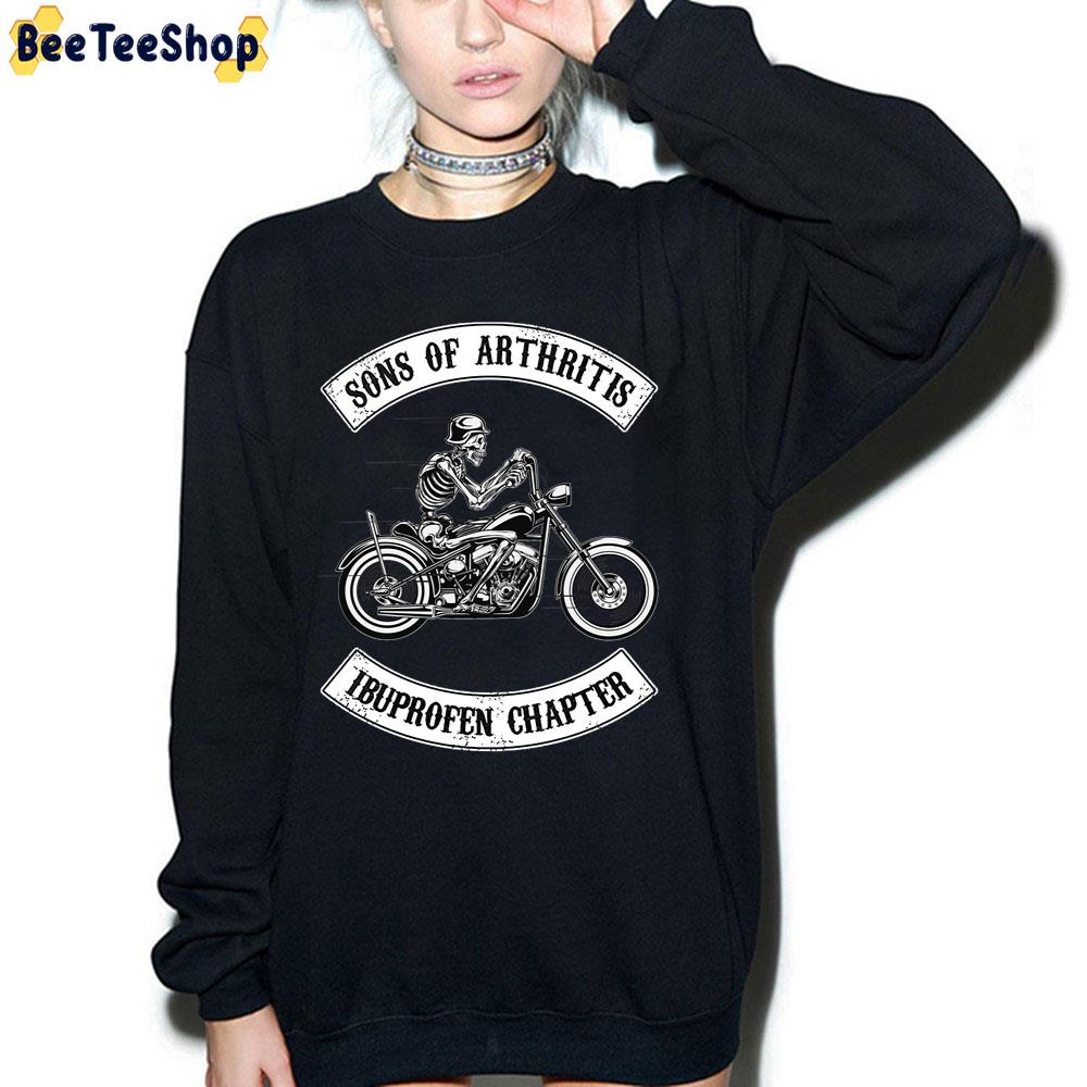 Sons Of Arthritis Ibuprofen Chapter Funny Biker Skull Unisex T-Shirt Sons Of Arthritis Ibuprofen Chapter Funny Biker Skull Unisex T-Shirt