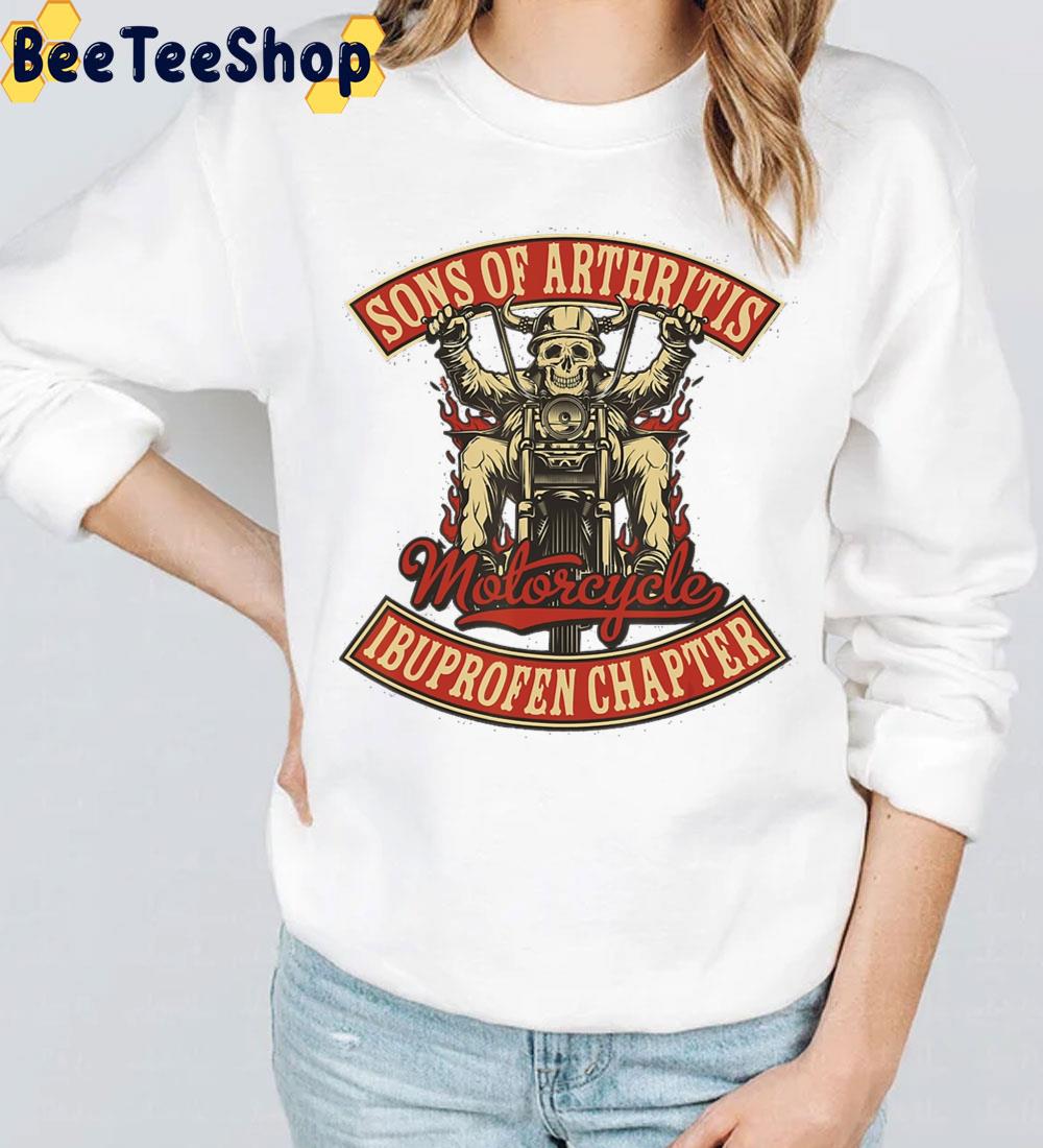 Sons Of Arthritis Ibuprofen Chapter Motorcycle Graphic Unisex T-Shirt Sons Of Arthritis Ibuprofen Chapter Motorcycle Graphic Unisex T-Shirt
