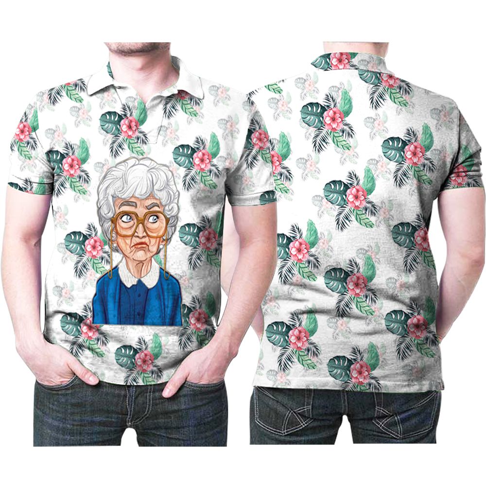 Sophia Petrillo The Golden Girls Flowers 3D All Over Print Polo Shirt Sophia Petrillo The Golden Girls Flowers 3D All Over Print Polo Shirt