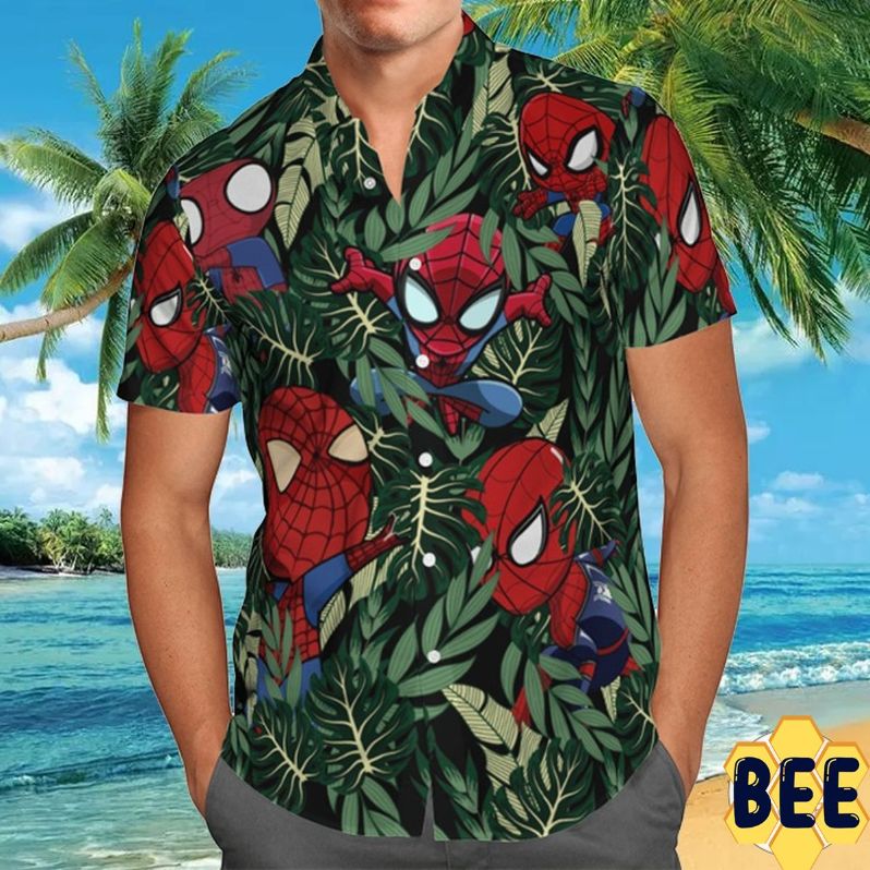 Spider-Man Trending Hawaiian Shirt Spider-Man Trending Hawaiian Shirt