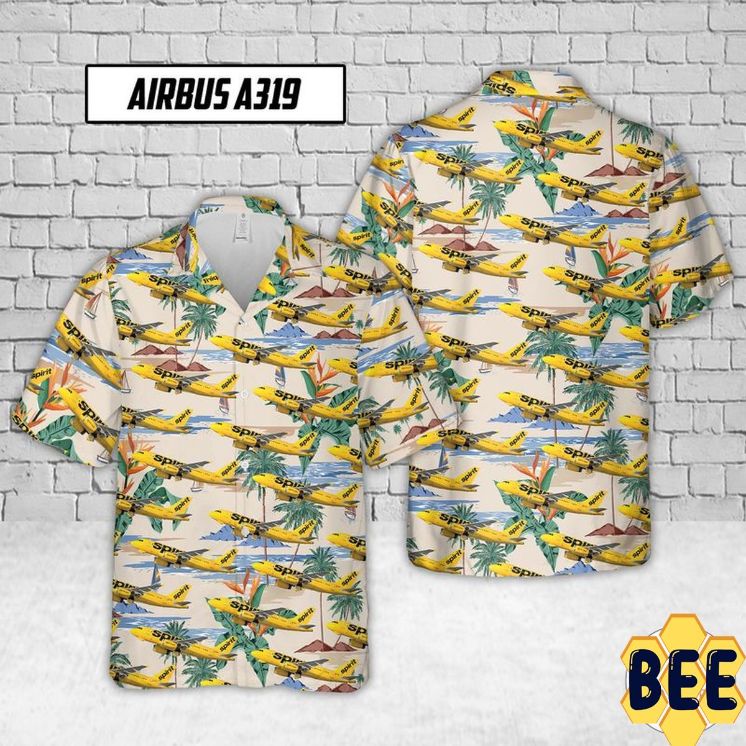 Spirit Airlines Airbus A319 Trending Hawaiian Shirt Spirit Airlines Airbus A319 Trending Hawaiian Shirt