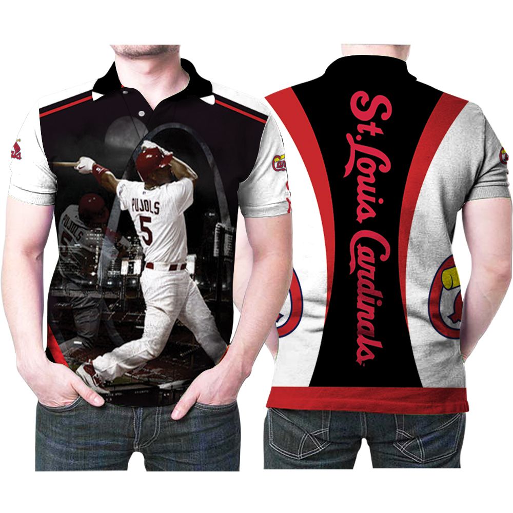 St Louis Cardinals Albert Pujols 5 Great Player Mlb Pujols Lovers Polo Shirt St Louis Cardinals Albert Pujols 5 Great Player Mlb Pujols Lovers Polo Shirt