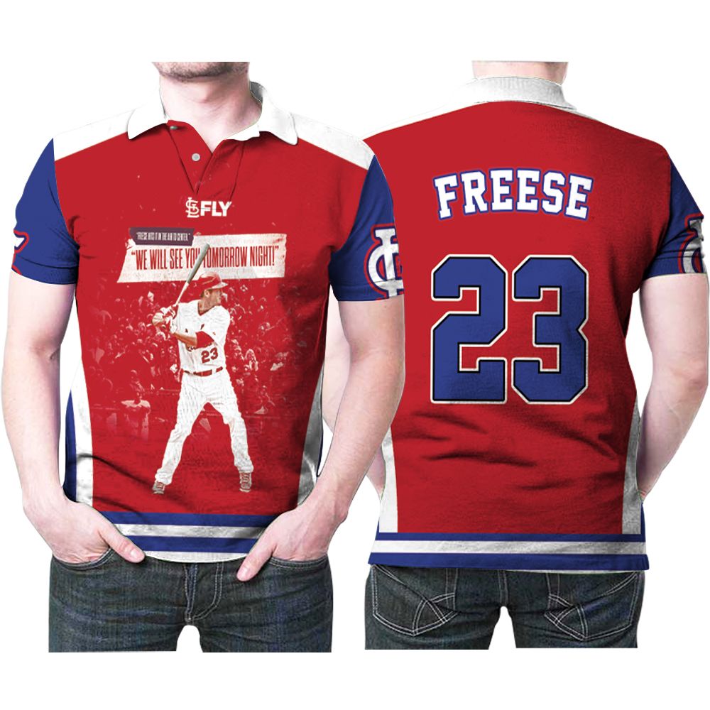 St Louis Cardinals David Freese 23 Mlb Baseball Team Freese Lovers Polo Shirt St Louis Cardinals David Freese 23 Mlb Baseball Team Freese Lovers Polo Shirt