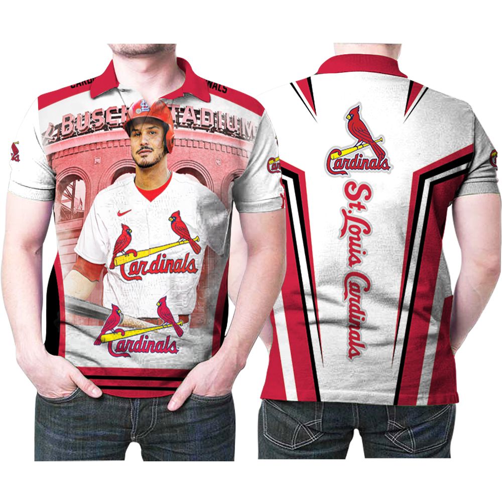 St Louis Cardinals Nolan Arenado 28 Great Player Mlb Baseball Team Logo Polo Shirt St Louis Cardinals Nolan Arenado 28 Great Player Mlb Baseball Team Logo Polo Shirt