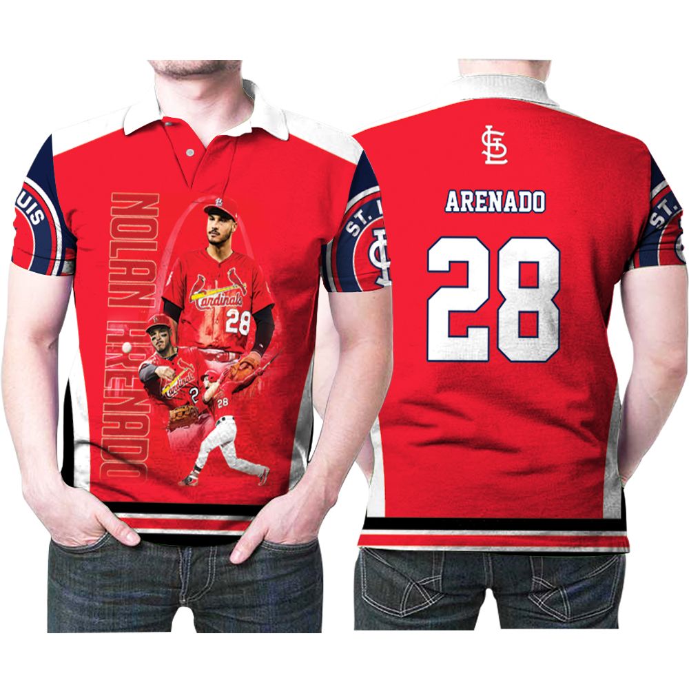 St Louis Cardinals Nolan Arenado 28 Legend Player Mlb Baseball Team Arenado Lovers Polo Shirt St Louis Cardinals Nolan Arenado 28 Legend Player Mlb Baseball Team Arenado Lovers Polo Shirt