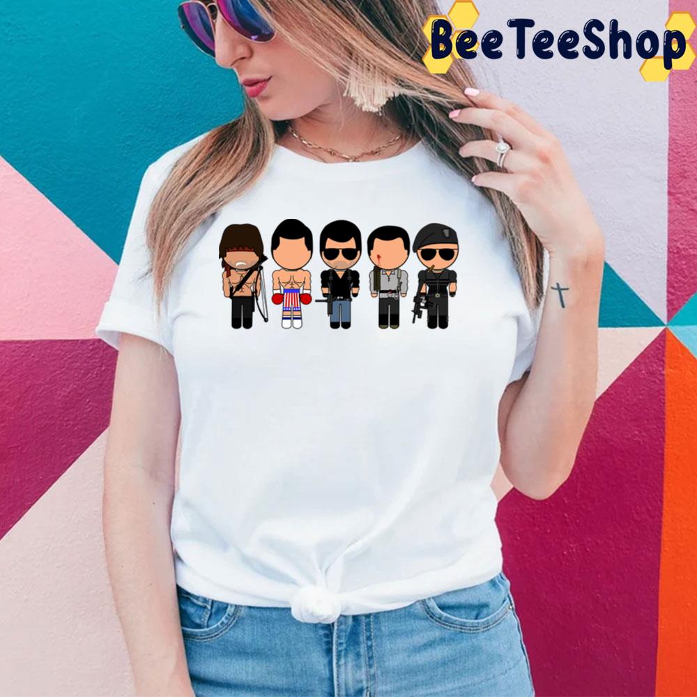 Stallone Through The Ages Vector-Eds Trending Unisex T-Shirt Stallone Through The Ages Vector-Eds Trending Unisex T-Shirt