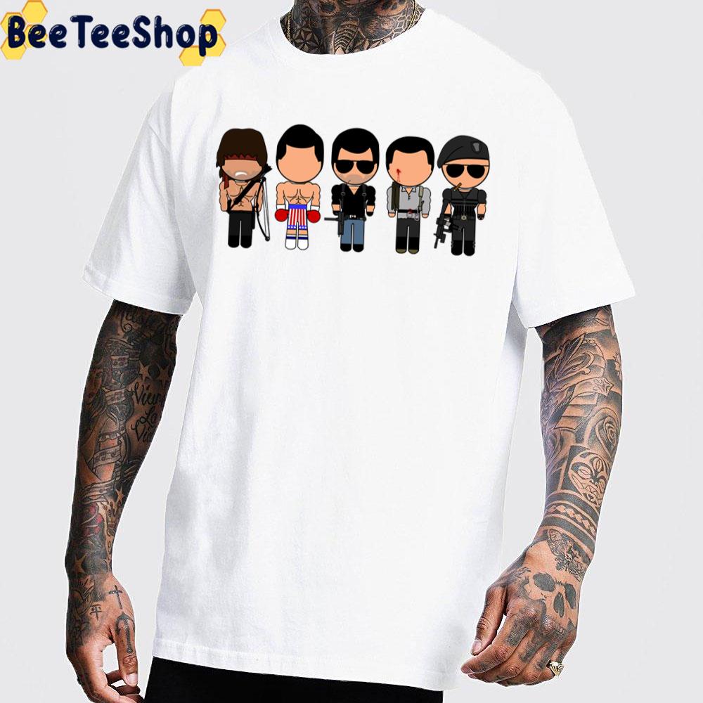 Stallone Through The Ages Vector-Eds Trending Unisex T-Shirt Stallone Through The Ages Vector-Eds Trending Unisex T-Shirt