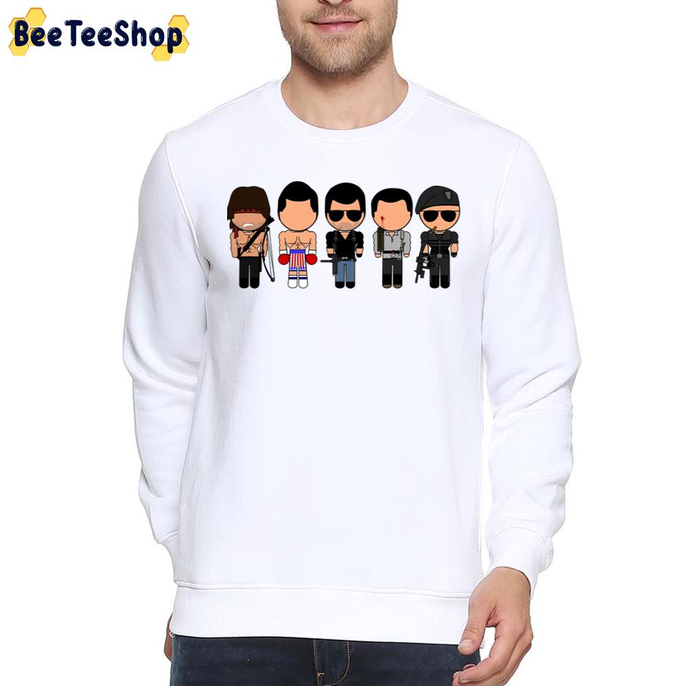 Stallone Through The Ages Vector-Eds Trending Unisex T-Shirt Stallone Through The Ages Vector-Eds Trending Unisex T-Shirt