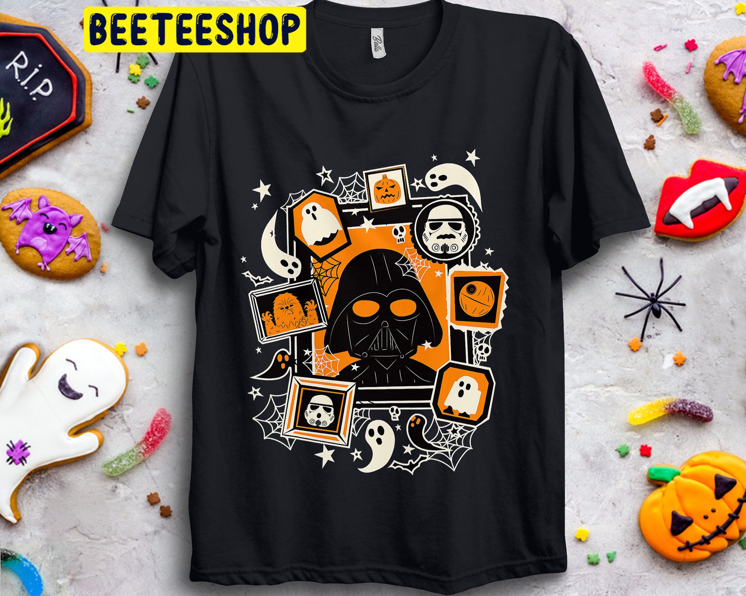 Star Wars Darth Vader And Ghosts Halloween Unisex T-Shirt Star Wars Darth Vader And Ghosts Halloween Unisex T-Shirt