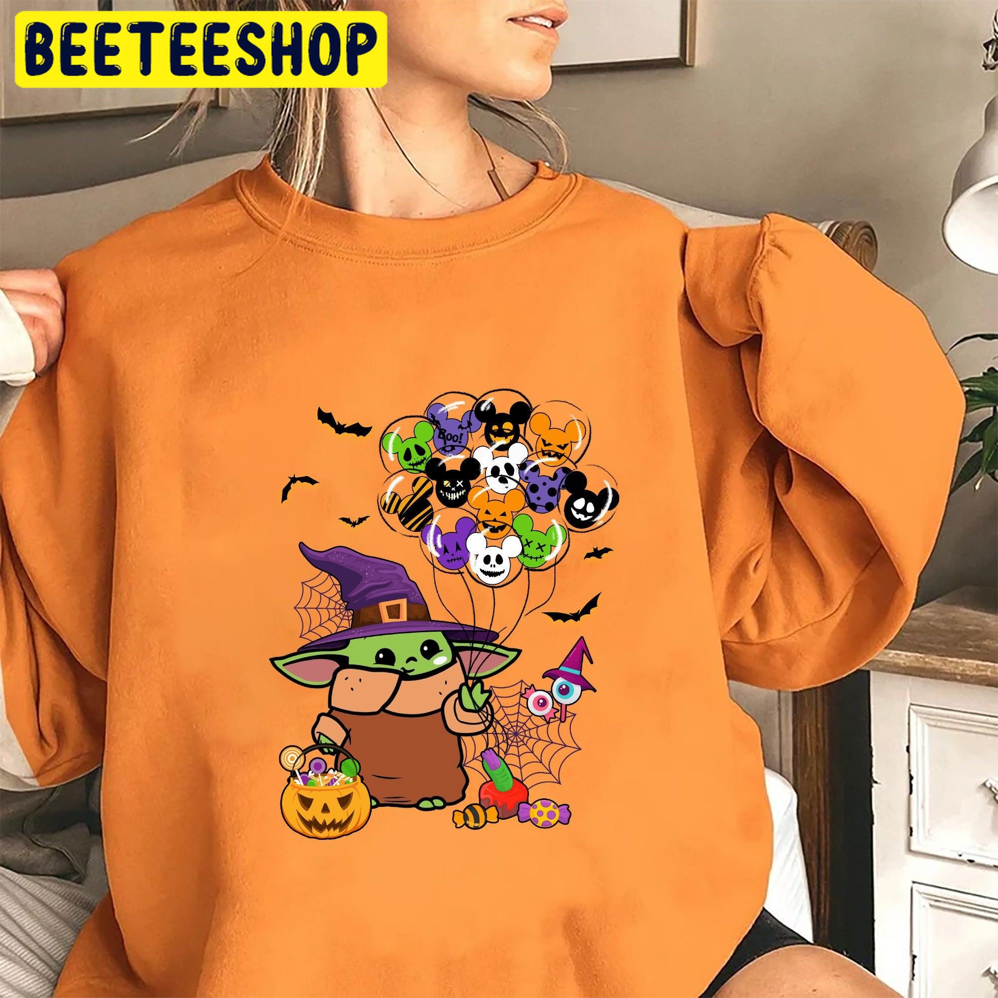 Star Wars Mickey Disney Balloon And Candy Halloween Unisex Sweatshirt Star Wars Mickey Disney Balloon And Candy Halloween Unisex Sweatshirt