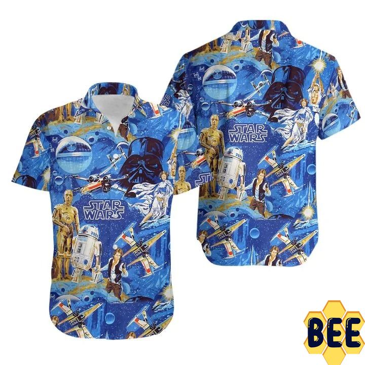 Star Wars Painting Trending Hawaiian Shirt Star Wars Painting Trending Hawaiian Shirt