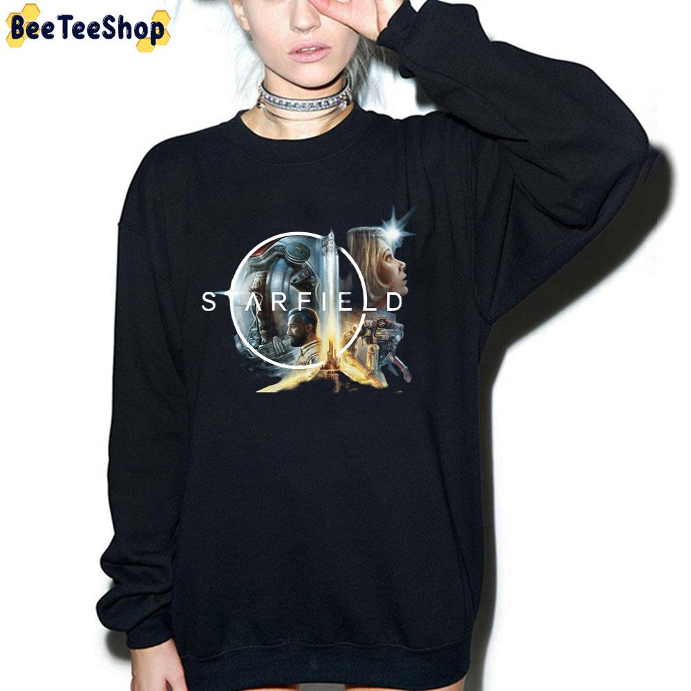 Starfield New Video Game Logo Project Unisex T-Shirt Starfield New Video Game Logo Project Unisex T-Shirt