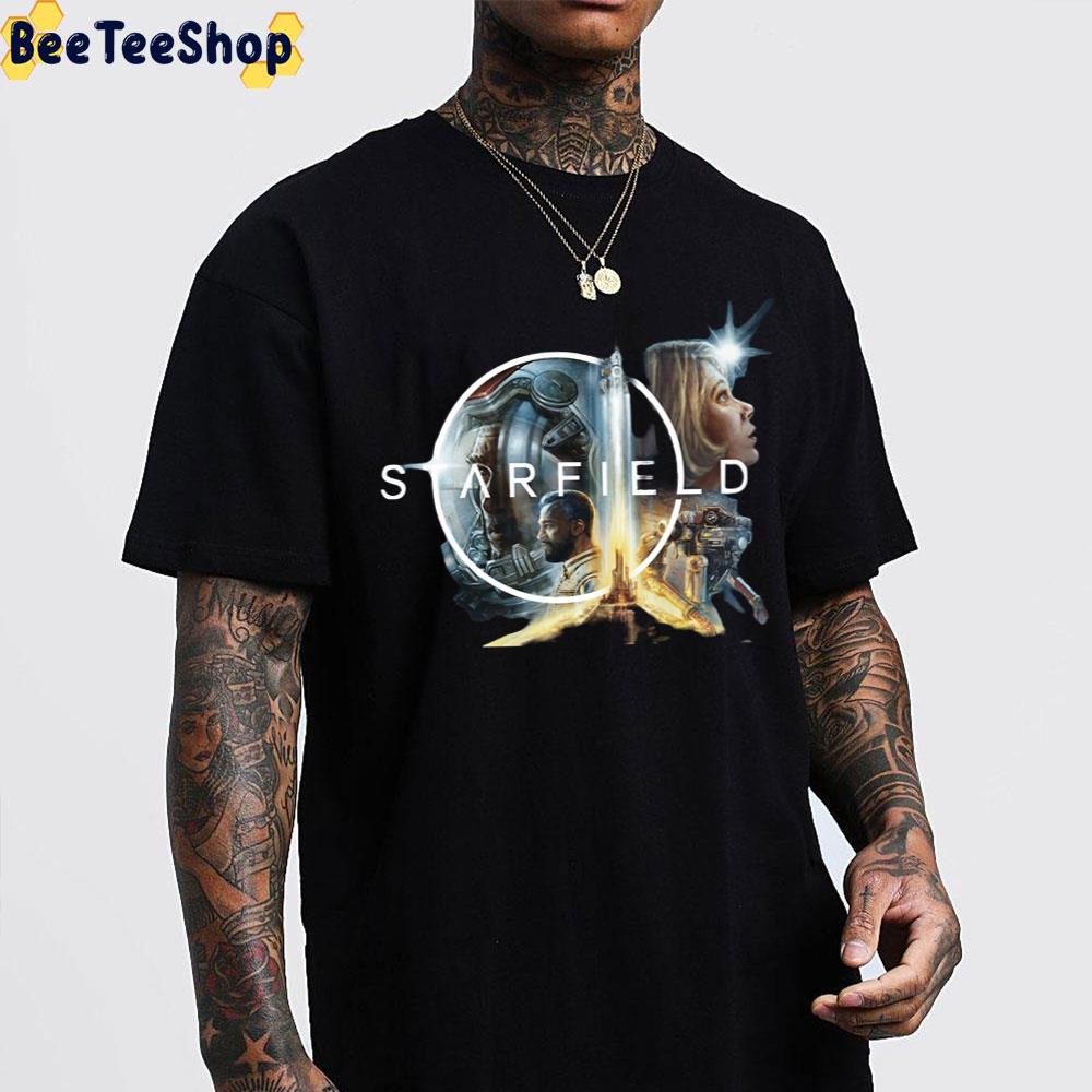 Starfield New Video Game Logo Project Unisex T-Shirt Starfield New Video Game Logo Project Unisex T-Shirt