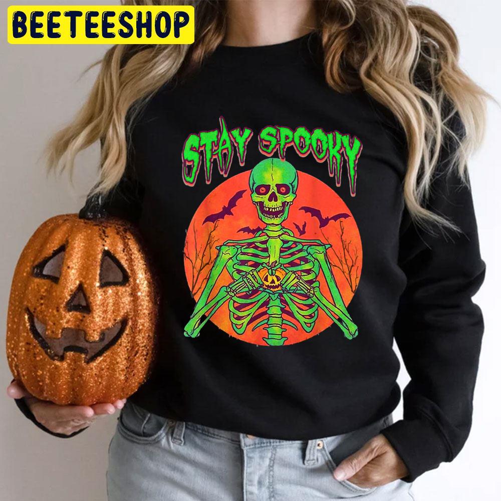 Stay Spooky Skeleton Creepy Gothic Scary Skull Trending Unisex T-Shirt Stay Spooky Skeleton Creepy Gothic Scary Skull Trending Unisex T-Shirt