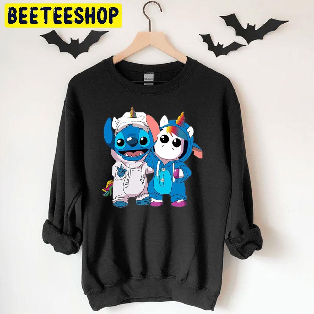 Stitch And Unicorn Halloween Trending Unisex T-Shirt Stitch And Unicorn Halloween Trending Unisex T-Shirt