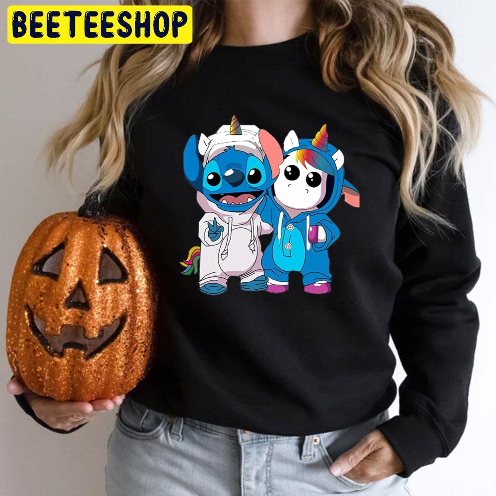 Stitch And Unicorn Halloween Trending Unisex T-Shirt Stitch And Unicorn Halloween Trending Unisex T-Shirt