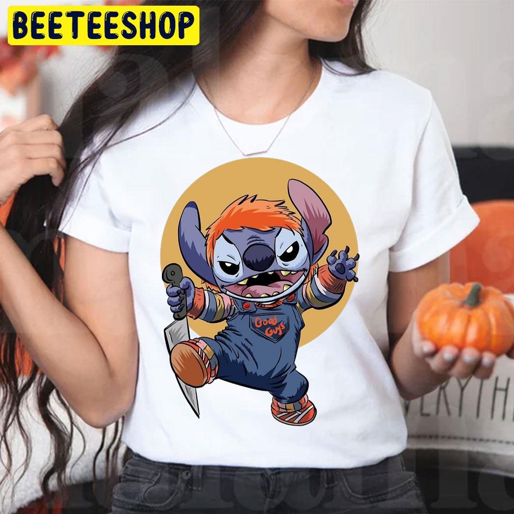 Stitch Chucky Funny Halloween Trending Unisex T-Shirt Stitch Chucky Funny Halloween Trending Unisex T-Shirt