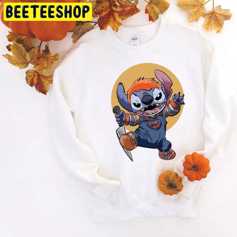 Stitch Chucky Funny Halloween Trending Unisex T-Shirt Stitch Chucky Funny Halloween Trending Unisex T-Shirt