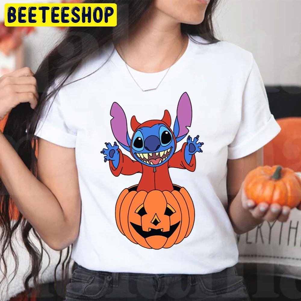 Stitch In A Pumpkin Funny Halloween Trending Unisex T-Shirt Stitch In A Pumpkin Funny Halloween Trending Unisex T-Shirt