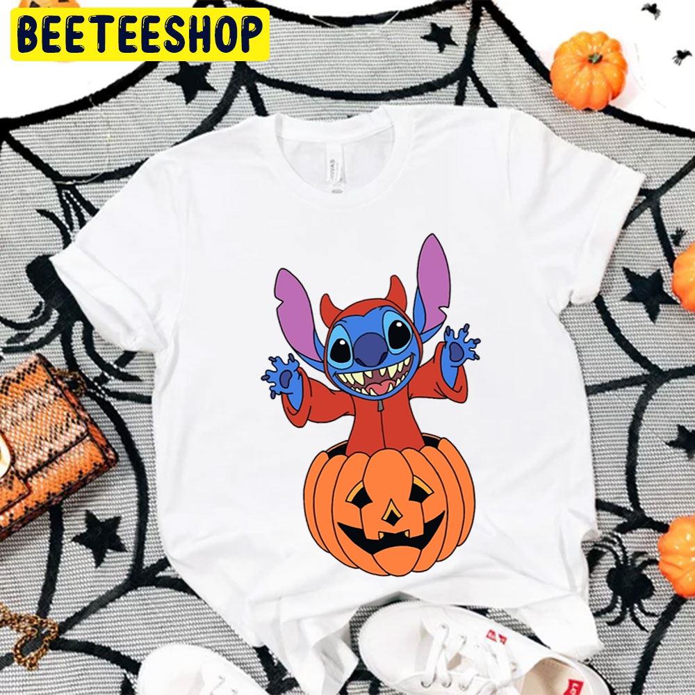 Stitch In A Pumpkin Funny Halloween Trending Unisex T-Shirt Stitch In A Pumpkin Funny Halloween Trending Unisex T-Shirt