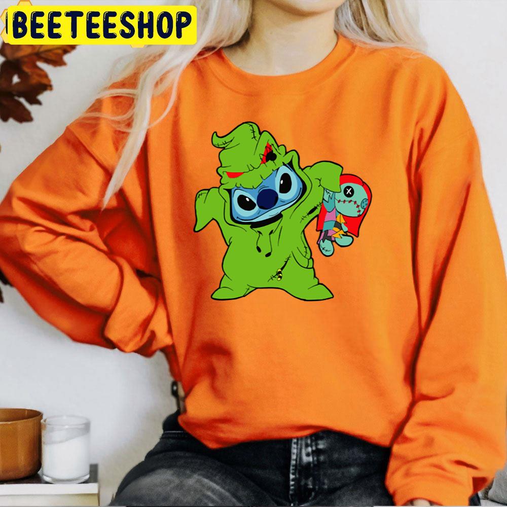 Stitch Oogie Boogie Halloween Trending Unisex T-Shirt Stitch Oogie Boogie Halloween Trending Unisex T-Shirt