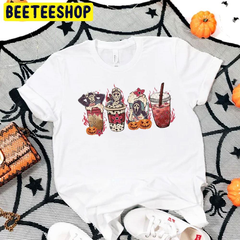 Stranger Things 4 Latte Drink Fall Coffee Halloween Trending Unisex T-Shirt Stranger Things 4 Latte Drink Fall Coffee Halloween Trending Unisex T-Shirt