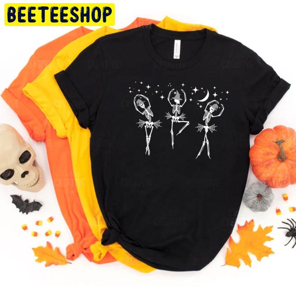 Sweet Ballet Dancing Skeletons Halloween Trending Unisex T-Shirt Sweet Ballet Dancing Skeletons Halloween Trending Unisex T-Shirt