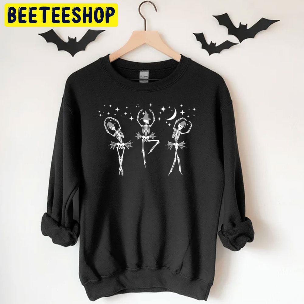 Sweet Ballet Dancing Skeletons Halloween Trending Unisex T-Shirt Sweet Ballet Dancing Skeletons Halloween Trending Unisex T-Shirt