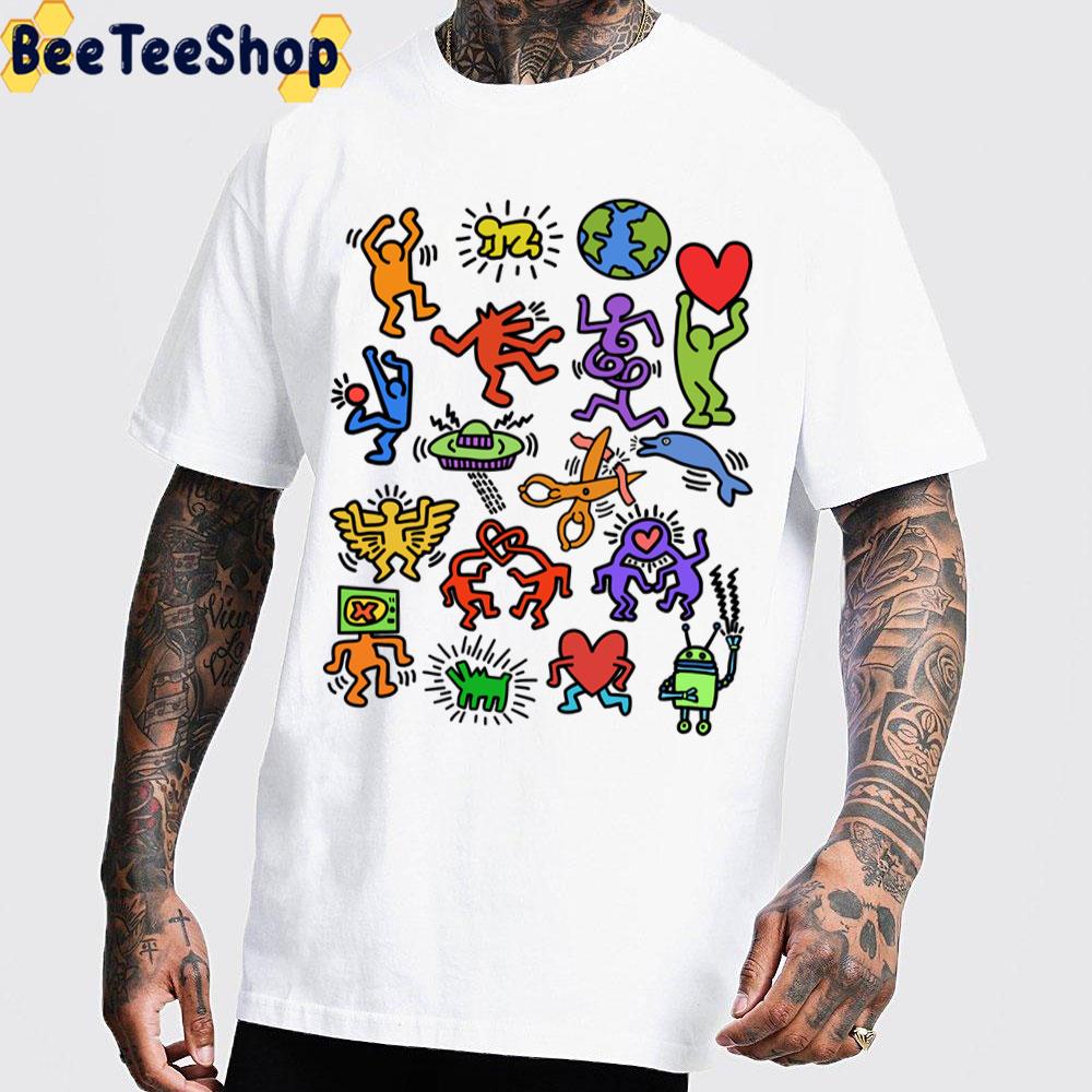 Symbols Icon Keith Haring Unisex T-Shirt Symbols Icon Keith Haring Unisex T-Shirt