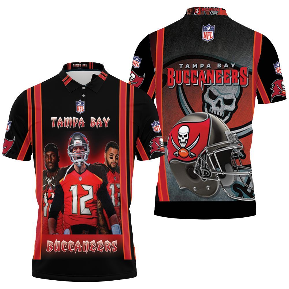 Tampa Bay Buccaneers 2021 Super Bowl Nfc South Division Champions 3D All Over Print Polo Shirt Tampa Bay Buccaneers 2021 Super Bowl Nfc South Division Champions 3D All Over Print Polo Shirt