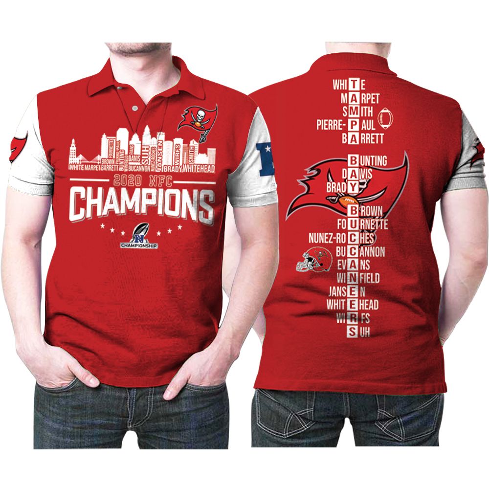 Tampa Bay Buccaneers Champions Nfl American Football Team Logo 3D All Over Print Polo Shirt Tampa Bay Buccaneers Champions Nfl American Football Team Logo 3D All Over Print Polo Shirt