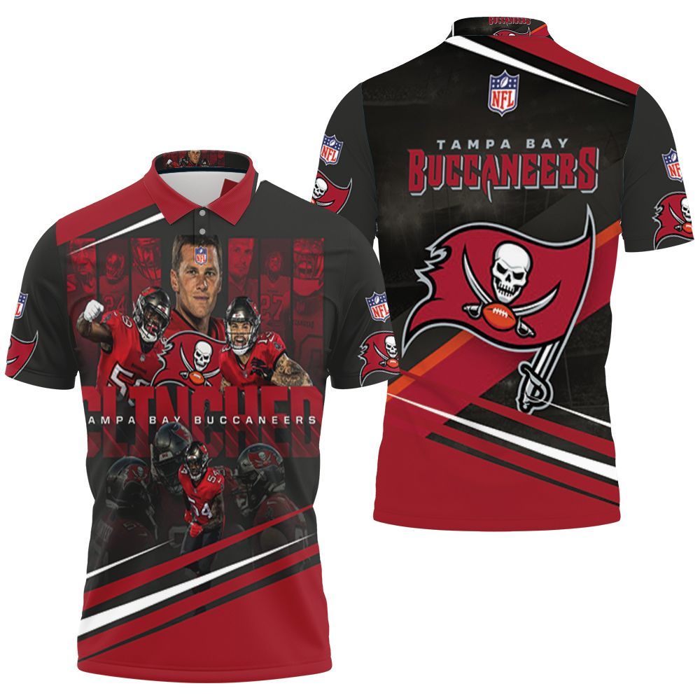 Tampa Bay Buccaneers Clinched 3D All Over Print Polo Shirt Tampa Bay Buccaneers Clinched 3D All Over Print Polo Shirt
