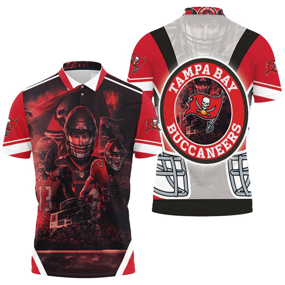 Tampa Bay Buccaneers Super Bowl 2021 Nfc South Division 3D All Over Print Polo Shirt Tampa Bay Buccaneers Super Bowl 2021 Nfc South Division 3D All Over Print Polo Shirt