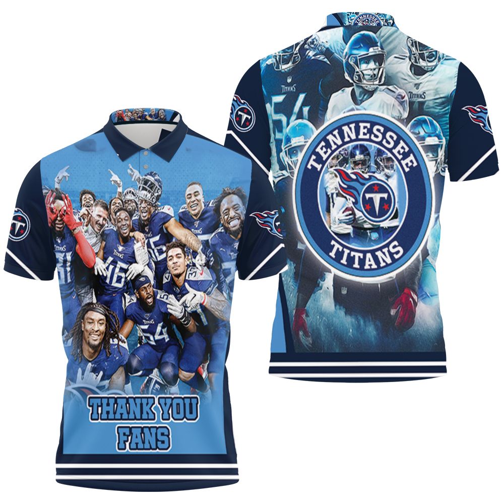 Tennessee Titans Super Bowl 2021 Afc South Division Thank You Fan 3D All Over Print Polo Shirt Tennessee Titans Super Bowl 2021 Afc South Division Thank You Fan 3D All Over Print Polo Shirt