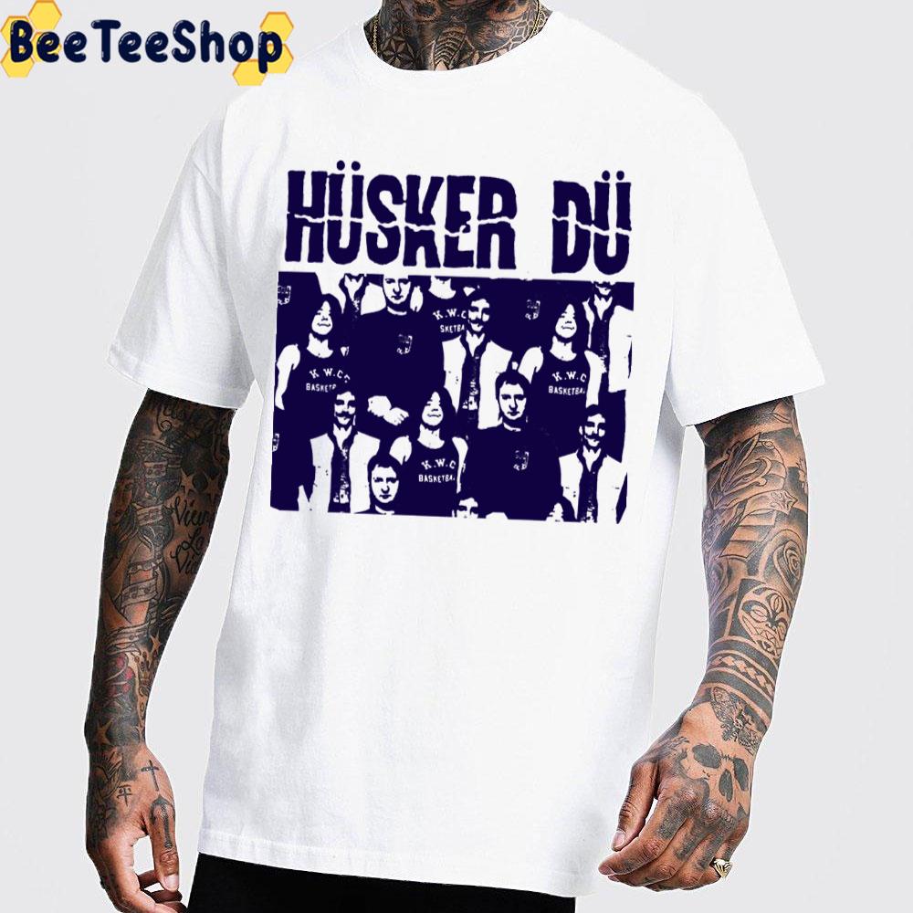 The Blue Stencil Husker Du Unisex T-Shirt The Blue Stencil Husker Du Unisex T-Shirt