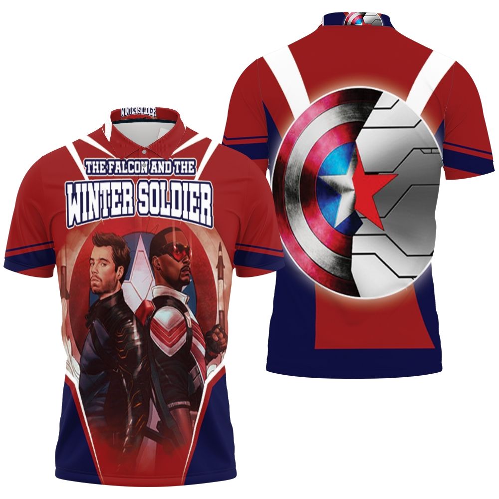 The Falcon And The Winter Soldier Connection 3D All Over Print Polo Shirt The Falcon And The Winter Soldier Connection 3D All Over Print Polo Shirt