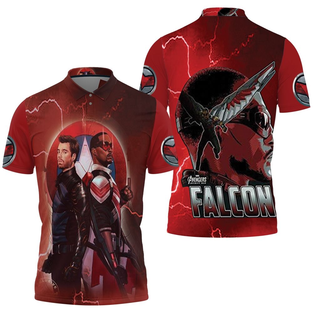 The Falcon And The Winter Soldier Real Power Of Fighting 3D All Over Print Polo Shirt The Falcon And The Winter Soldier Real Power Of Fighting 3D All Over Print Polo Shirt