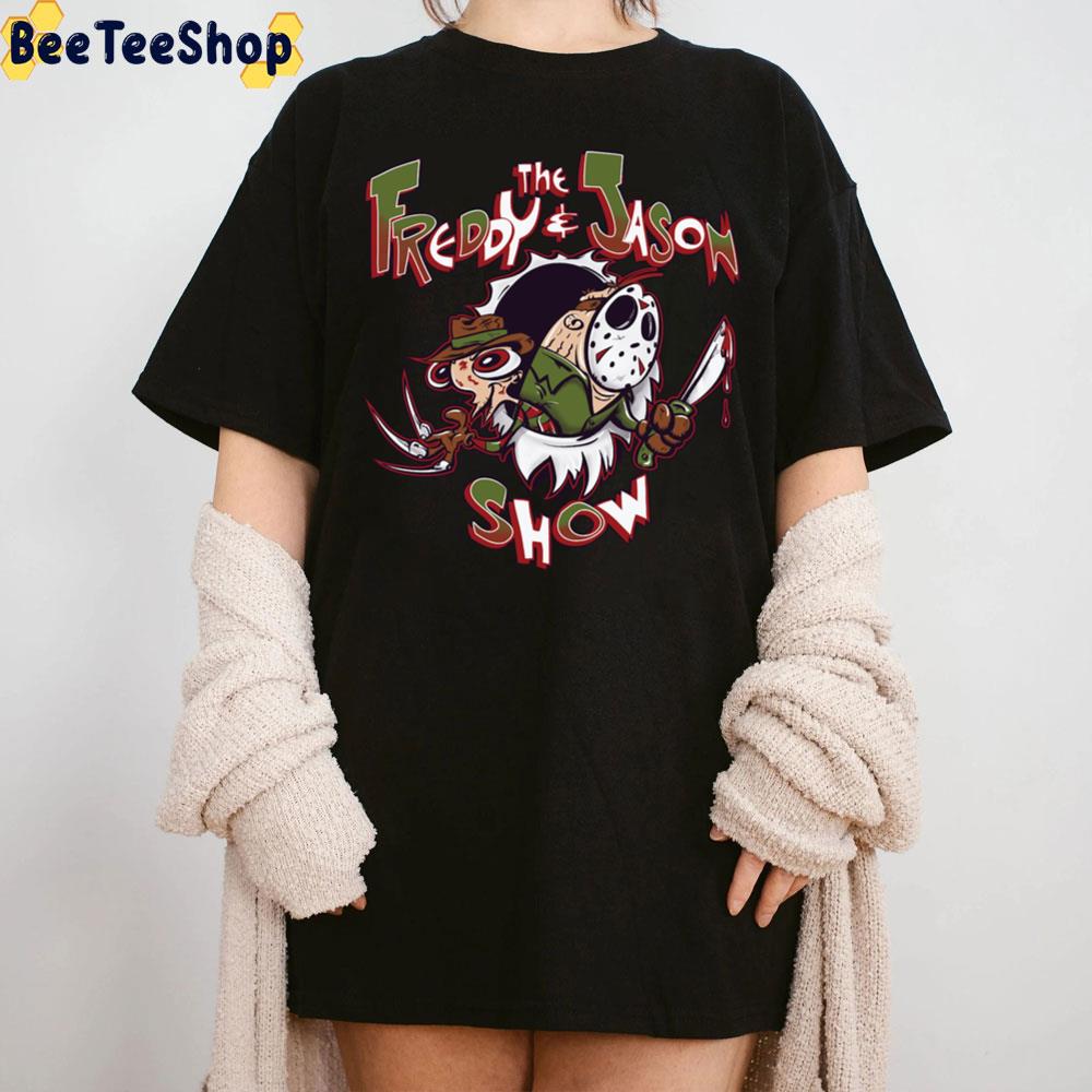 The Freddy And Jason Show Funny The Ren And Stimpy Show Halloween Trending Unisex T-Shirt The Freddy And Jason Show Funny The Ren And Stimpy Show Halloween Trending Unisex T-Shirt