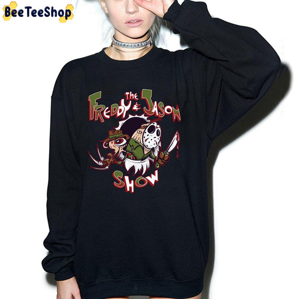The Freddy And Jason Show Funny The Ren And Stimpy Show Halloween Trending Unisex T-Shirt The Freddy And Jason Show Funny The Ren And Stimpy Show Halloween Trending Unisex T-Shirt