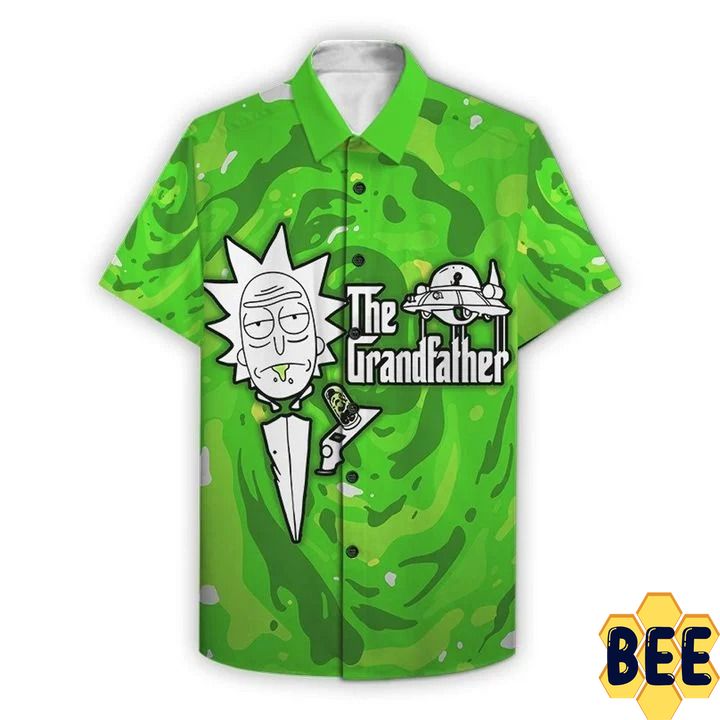 The Grandfather Rick And Morty Trending Hawaiian Shirt The Grandfather Rick And Morty Trending Hawaiian Shirt