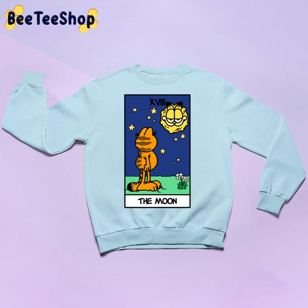 The Moon Tarot Card But It's Garfield Trending Unisex Sweatshirt The Moon Tarot Card But It's Garfield Trending Unisex Sweatshirt