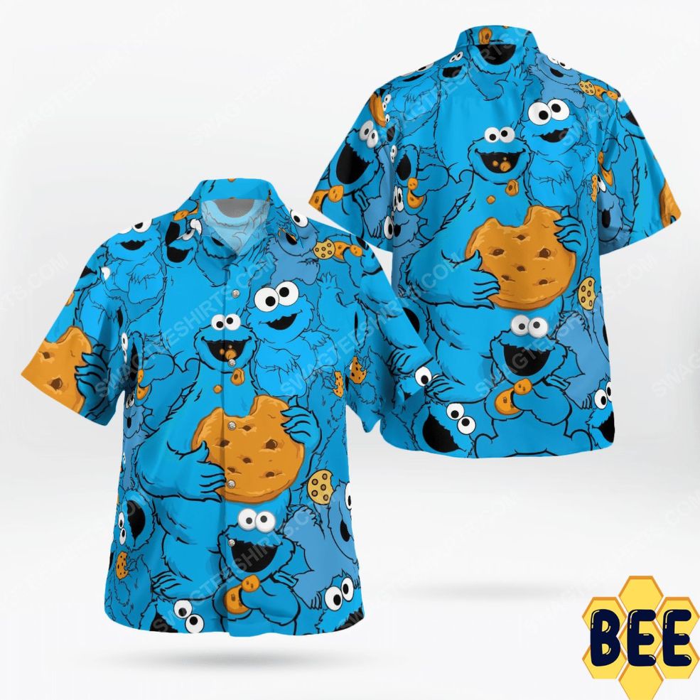 The Muppet Show Cookie Monster Tropical Trending Hawaiian Shirt The Muppet Show Cookie Monster Tropical Trending Hawaiian Shirt