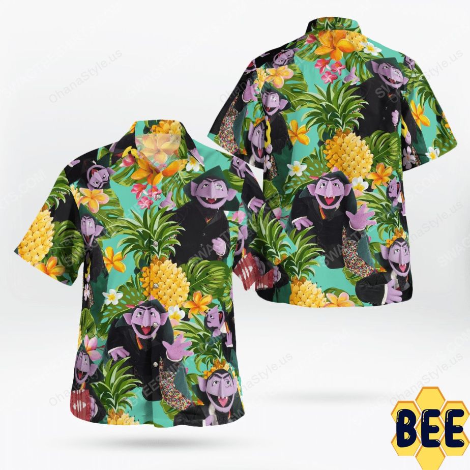 The Muppet Show Count Von Count Trending Hawaiian Shirt The Muppet Show Count Von Count Trending Hawaiian Shirt
