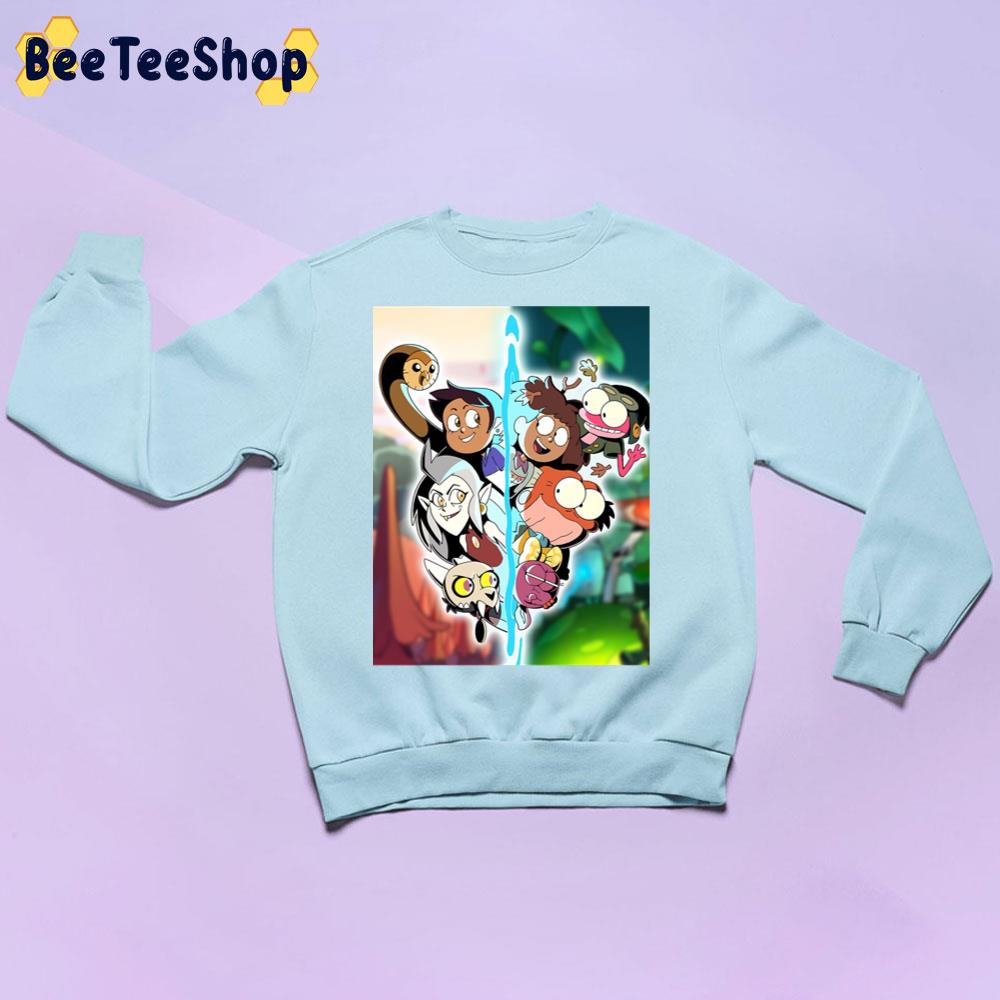 The Owl House And Amphibia Mix Trending Unisex Sweatshirt The Owl House And Amphibia Mix Trending Unisex Sweatshirt