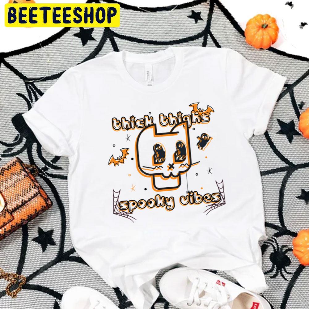 Thick Thighs And Spooky Vibes Cat Halloween Trending Unisex T-Shirt Thick Thighs And Spooky Vibes Cat Halloween Trending Unisex T-Shirt