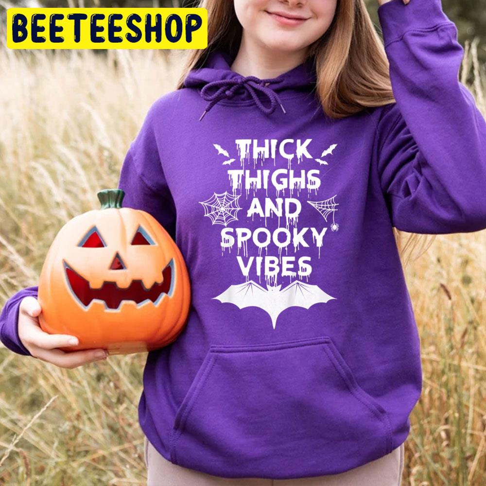 Thick Thighs And Spooky Vibes Funny Halloween Trending Unisex T-Shirt Thick Thighs And Spooky Vibes Funny Halloween Trending Unisex T-Shirt