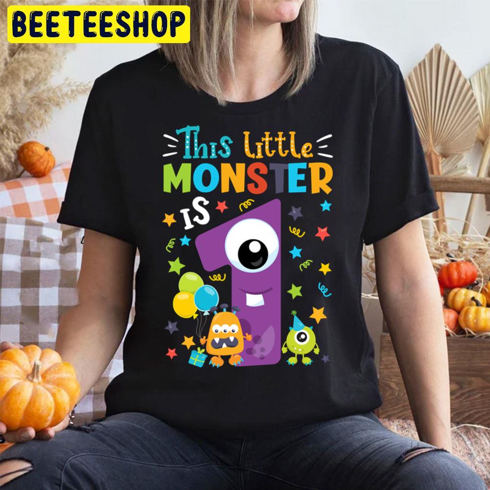 This Little Monster Is 1 Years Old Halloween Birthday Trending Unisex T-Shirt This Little Monster Is 1 Years Old Halloween Birthday Trending Unisex T-Shirt